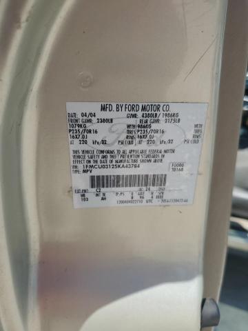 1FMCU03125KA43784 - 2005 FORD ESCAPE XLT GOLD photo 13