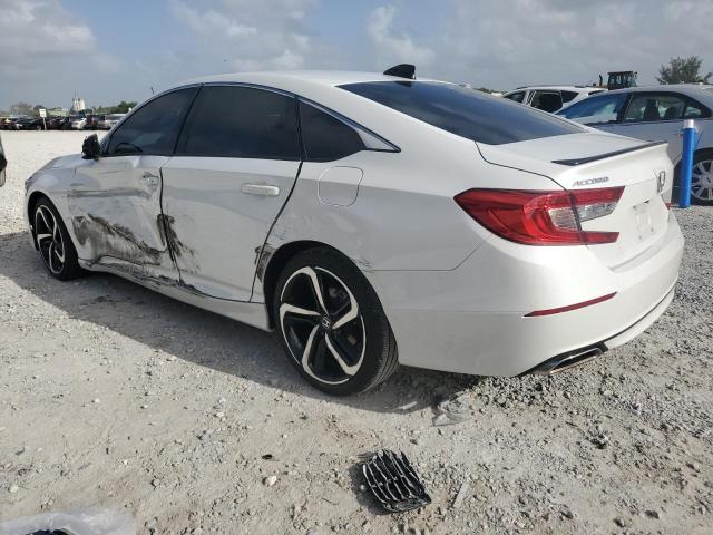 1HGCV1F30NA040684 - 2022 HONDA ACCORD SPORT WHITE photo 2