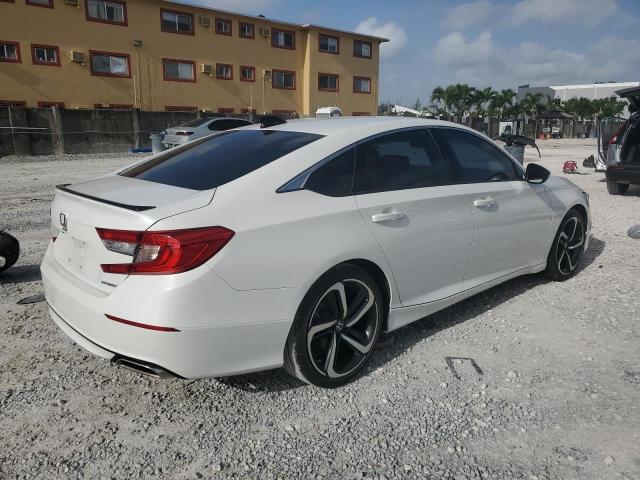 1HGCV1F30NA040684 - 2022 HONDA ACCORD SPORT WHITE photo 3