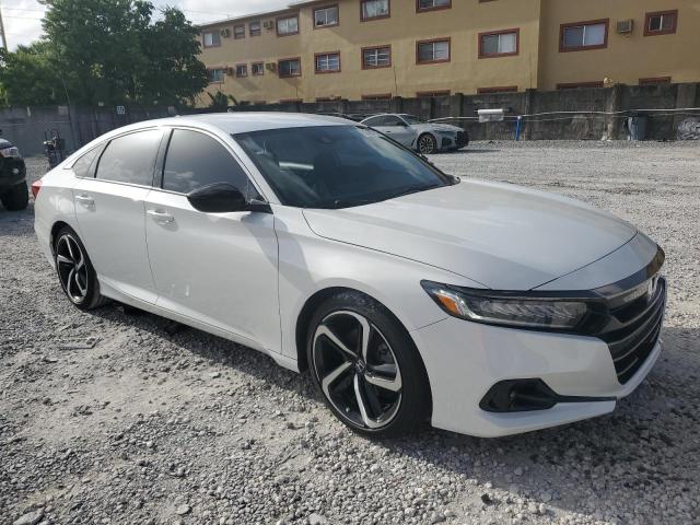 1HGCV1F30NA040684 - 2022 HONDA ACCORD SPORT WHITE photo 4