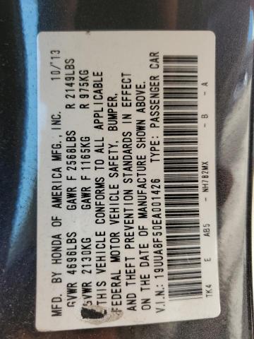 19UUA8F50EA001426 - 2014 ACURA TL TECH BLACK photo 13