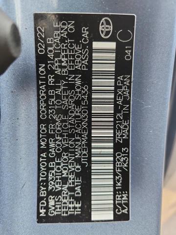 JTDEPMAEXN3015436 - 2022 TOYOTA COROLLA LE 灰色 照片 13