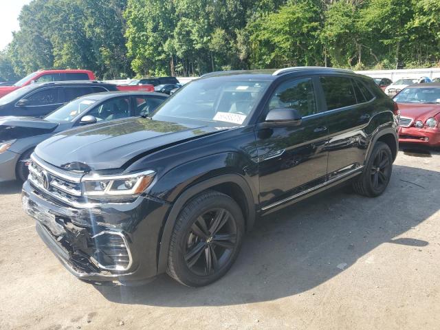1V2PE2CA7MC219525 - 2021 VOLKSWAGEN ATLAS CROS SE BLACK photo 1