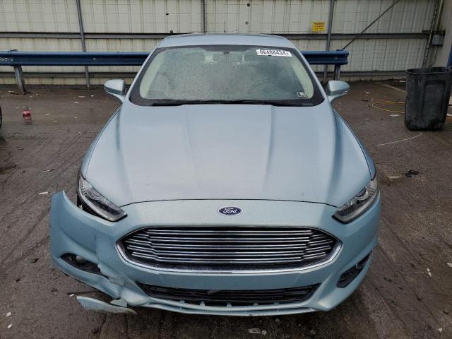 3FA6P0LU8ER286004 - 2014 FORD FUSION SE HYBRID BLUE photo 5