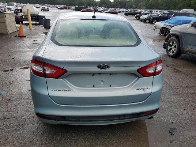 3FA6P0LU8ER286004 - 2014 FORD FUSION SE HYBRID BLUE photo 6