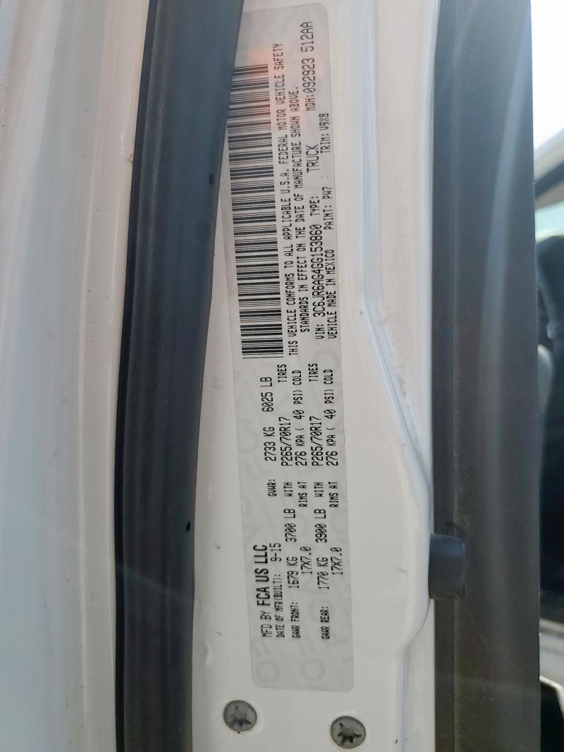 3C6JR6AG4GG153860 - 2016 RAM 1500 ST WHITE photo 12