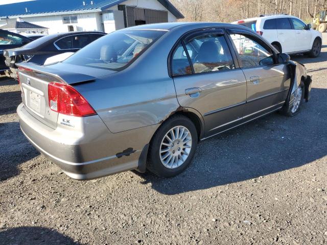 2HGES16555H602213 - 2005 HONDA CIVIC LX GRAY photo 4