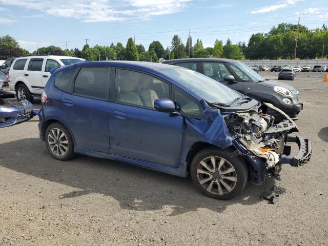 JHMGE8H55CC005470 - 2012 HONDA FIT SPORT BLUE photo 4