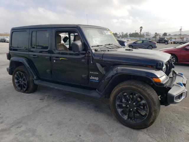 1C4JJXP68NW269730 - 2022 JEEP WRANGLER U SAHARA 4XE BLACK photo 4