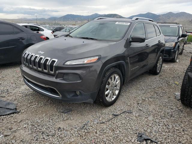 1C4PJLDS2FW742303 - 2015 JEEP CHEROKEE LIMITED GRAY photo 1