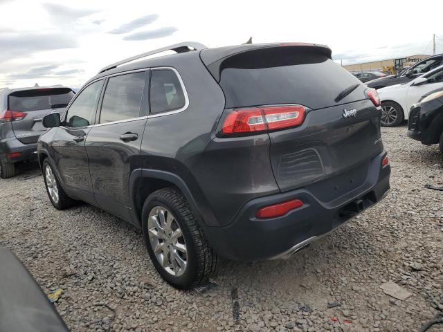 1C4PJLDS2FW742303 - 2015 JEEP CHEROKEE LIMITED GRAY photo 2