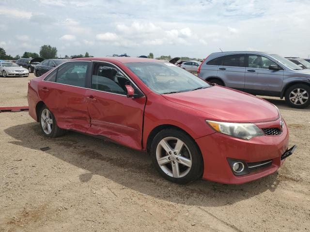 4T1BF1FKXDU700544 - 2013 TOYOTA CAMRY L RED photo 4