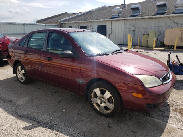 1FAHP34N87W242537 - 2007 FORD FOCUS ZX4 BURGUNDY photo 4