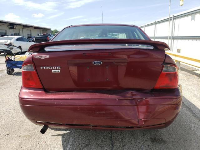 1FAHP34N87W242537 - 2007 FORD FOCUS ZX4 BURGUNDY photo 6