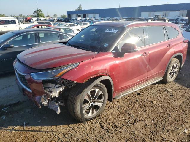 5TDGZRBH4MS107101 - 2021 TOYOTA HIGHLANDER XLE Qırmızı foto 1