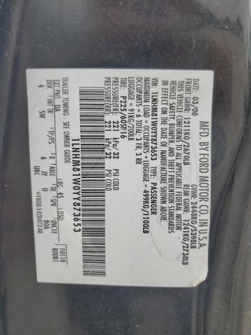 1LNHM81W0YY873653 - 2000 LINCOLN TOWN CAR EXECUTIVE BLACK photo 12