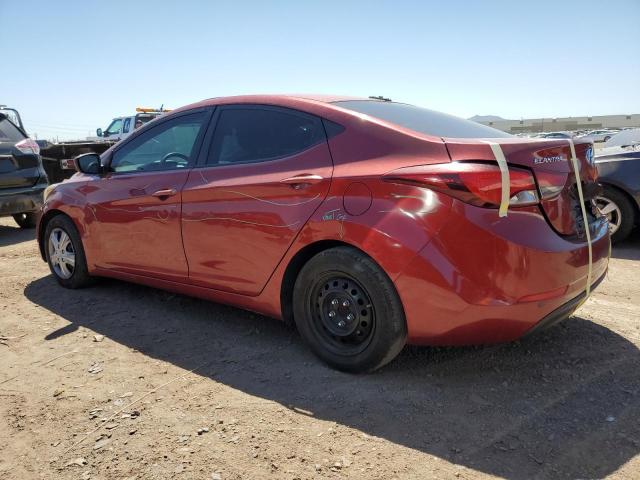 5NPDH4AE6GH675523 - 2016 HYUNDAI ELANTRA SE RED photo 2