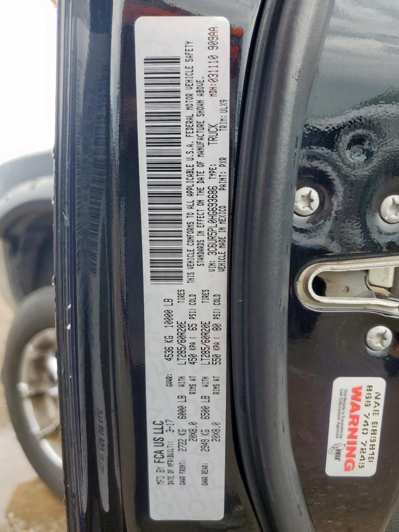 3C6UR5PL0HG693686 - 2017 RAM 2500 LONGHORN 黑色 照片 12