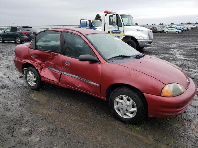 2C1MR522816710272 - 2001 CHEVROLET METRO LSI RED photo 4