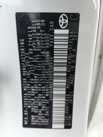 5YFB4MDE1PP038914 - 2023 TOYOTA COROLLA LE თეთრი ფოტო 13