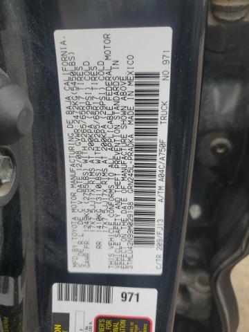 3TMLU42N99M029198 - 2009 TOYOTA TACOMA DOUBLE CAB 黑色 照片 12