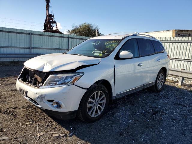 5N1AR2MM6EC720942 - 2014 NISSAN PATHFINDER S WHITE photo 2