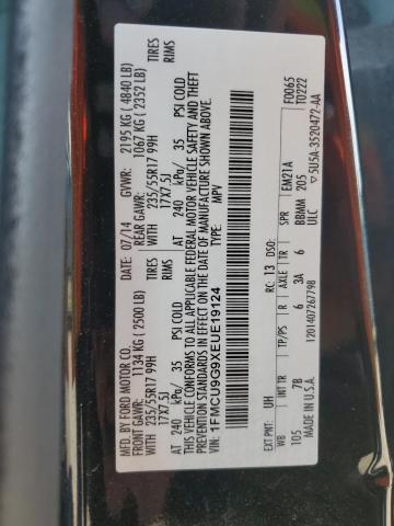 1FMCU9G9XEUE19124 - 2014 FORD ESCAPE SE Қара фото 13