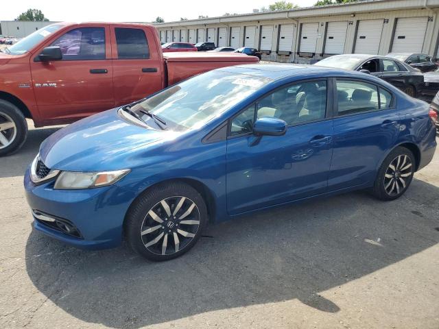 2HGFB2F96FH504029 - 2015 HONDA CIVIC EXL BLUE photo 1