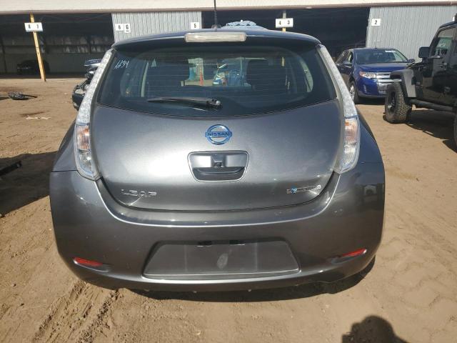 1N4AZ0CPXFC312262 - 2015 NISSAN LEAF S GRAY photo 6