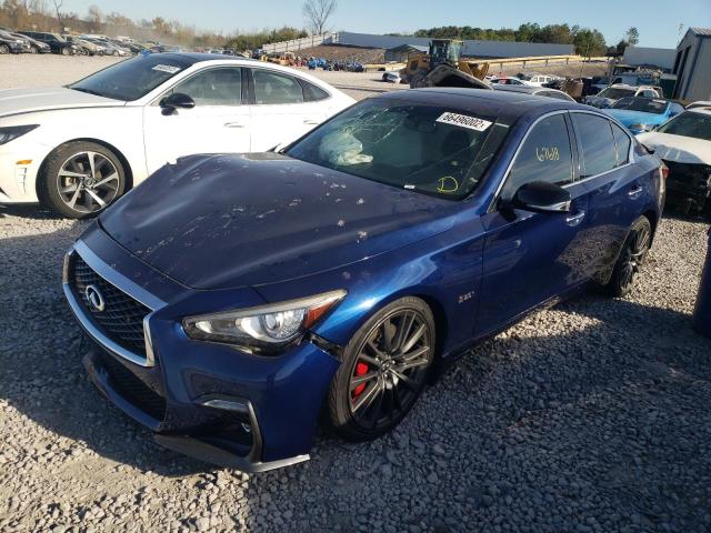 JN1FV7AP0JM460756 - 2018 INFINITI Q50 RED SPORT 400 BLUE photo 2