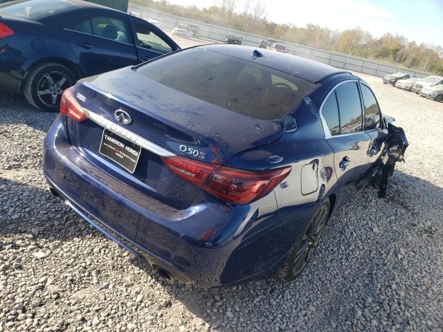 JN1FV7AP0JM460756 - 2018 INFINITI Q50 RED SPORT 400 BLUE photo 4