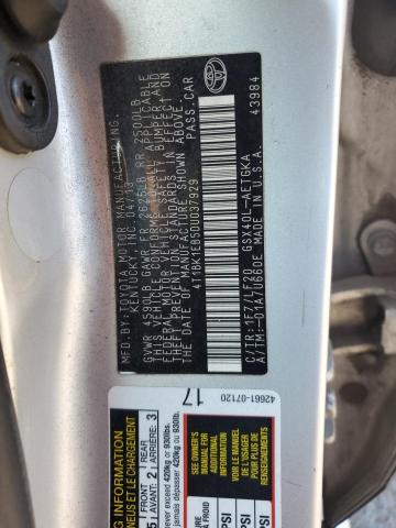 4T1BK1EB5DU037929 - 2013 TOYOTA AVALON BASE Plata foto 12