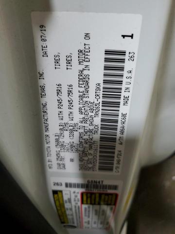 5TFRX5GN3KX161177 - 2019 TOYOTA TACOMA ACCESS CAB თეთრი ფოტო 12