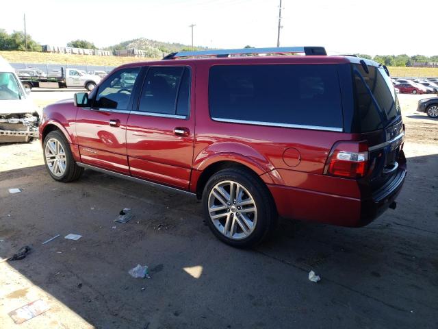 1FMJK1MT1FEF37931 - 2015 FORD EXPEDITION EL PLATINUM RED photo 2