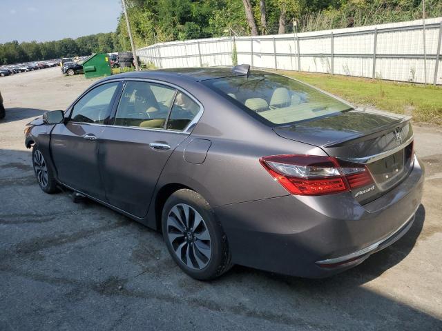 JHMCR6F55HC000237 - 2017 HONDA ACCORD HYBRID EXL GRAY photo 2