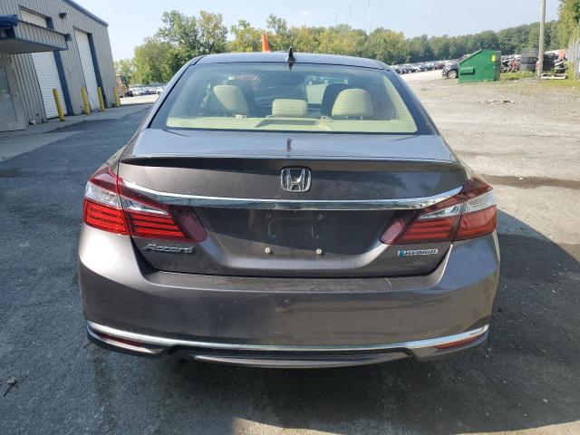 JHMCR6F55HC000237 - 2017 HONDA ACCORD HYBRID EXL GRAY photo 6