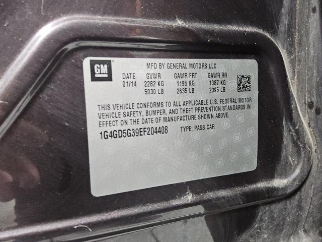 1G4GD5G39EF204408 - 2014 BUICK LACROSSE PREMIUM PURPLE photo 12