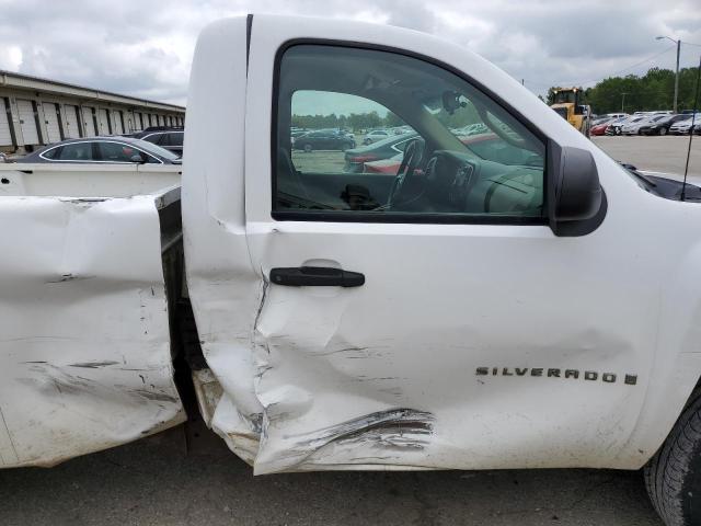 1GCEC14C37Z556669 - 2007 CHEVROLET SILVERADO C1500 WHITE photo 10