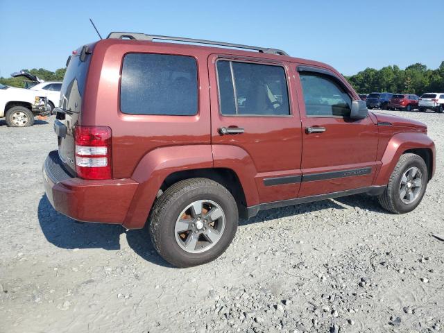 1J8GP28K48W107145 - 2008 JEEP LIBERTY SPORT RED photo 3