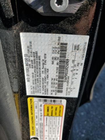 3FA6P0HD2JR250909 - 2018 FORD FUSION SE Սև լուսանկար 12