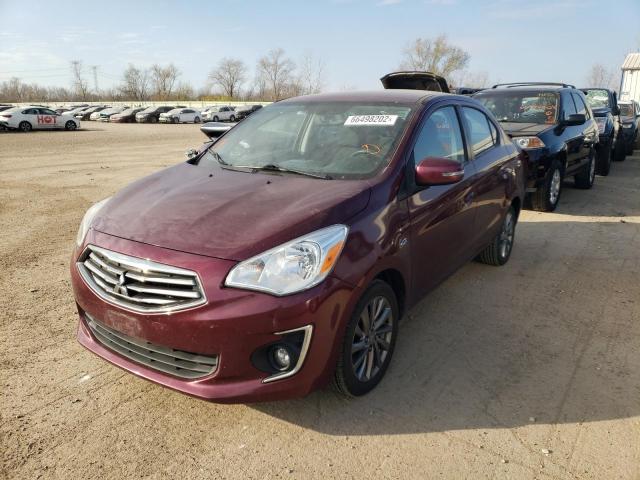 ML32F4FJ0JHF06743 - 2018 MITSUBISHI MIRAGE G4 SE MAROON photo 2