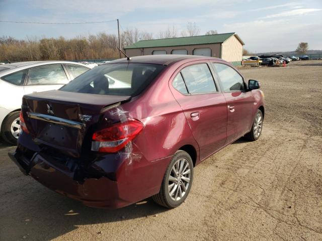 ML32F4FJ0JHF06743 - 2018 MITSUBISHI MIRAGE G4 SE MAROON photo 4