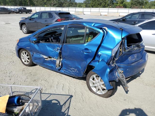 JTDKDTB35D1553281 - 2013 TOYOTA PRIUS C BLUE photo 2