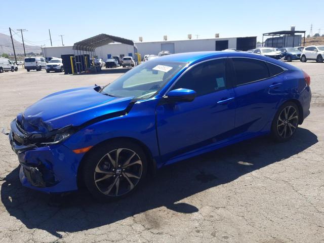 2HGFC2F8XMH525791 - 2021 HONDA CIVIC SPORT 蓝色 照片 1