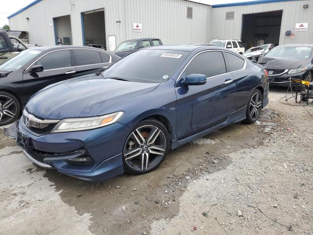 1HGCT2B01GA003881 - 2016 HONDA ACCORD TOURING BLUE photo 1