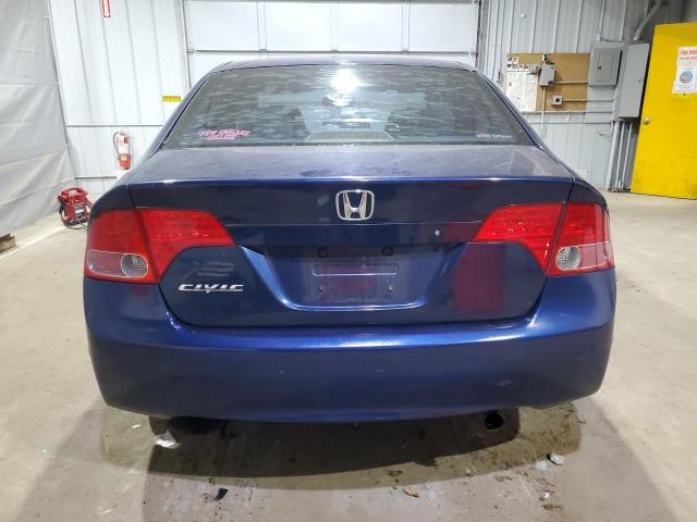 1HGFA165X6L134636 - 2006 HONDA CIVIC LX Կապույտ լուսանկար 6