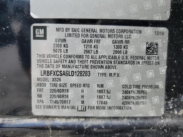 LRBFXCSA6LD128283 - 2020 BUICK ENVISION ESSENCE BLACK photo 13