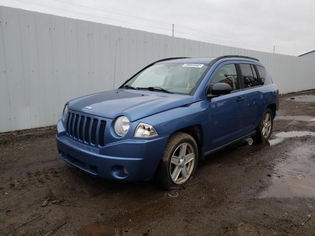 1J8FT47W17D153761 - 2007 JEEP COMPASS BLUE photo 2