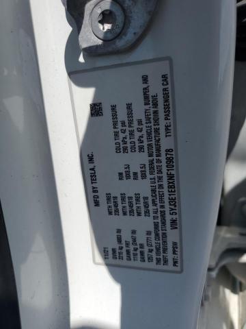 5YJ3E1EBXNF109878 - 2022 TESLA MODEL 3 Սպիտակ լուսանկար 12