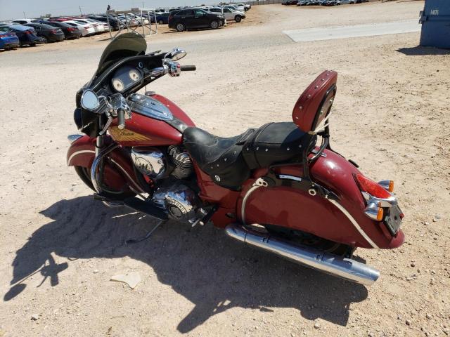 56KTCAAA3G3336777 - 2016 INDIAN MOTORCYCLE CO. CHIEFTAIN BURGUNDY photo 3